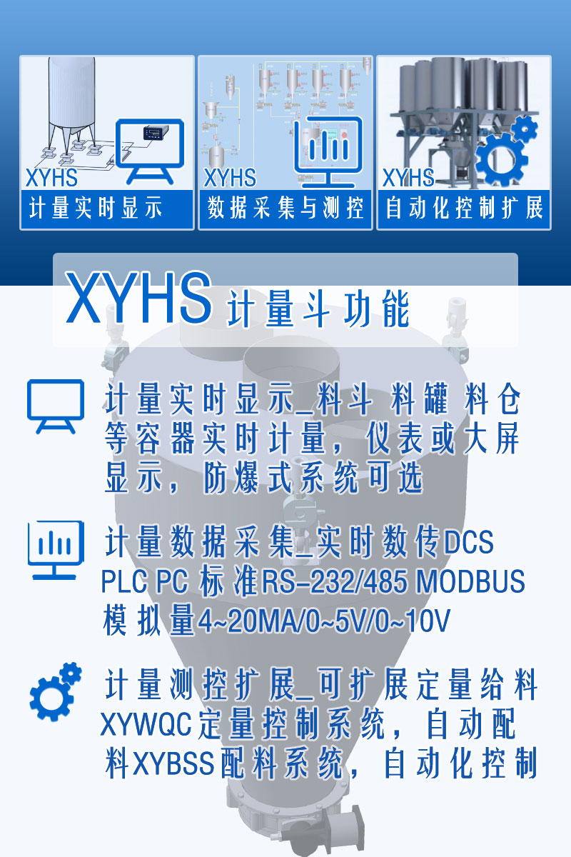 XYHS料斗秤_計量斗稱重系統(tǒng) 功能