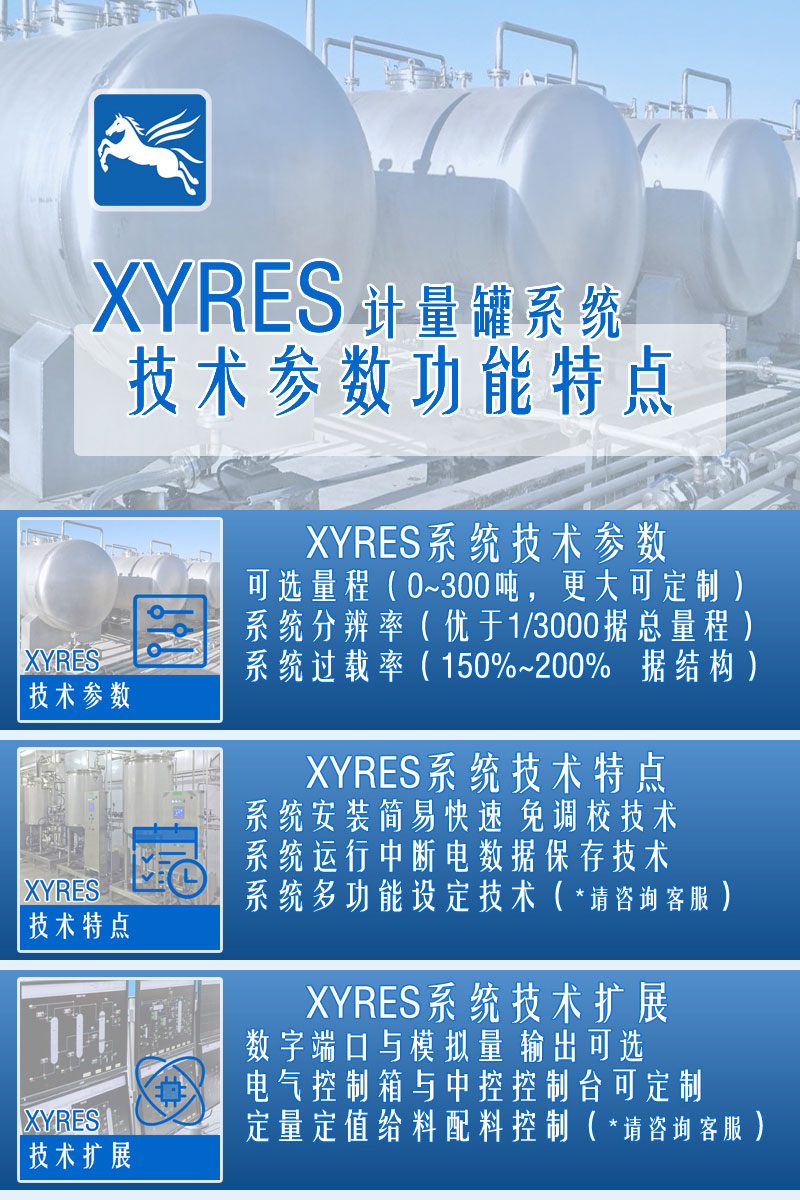 XYRES電子稱重式計量罐系統(tǒng) 特點(diǎn)