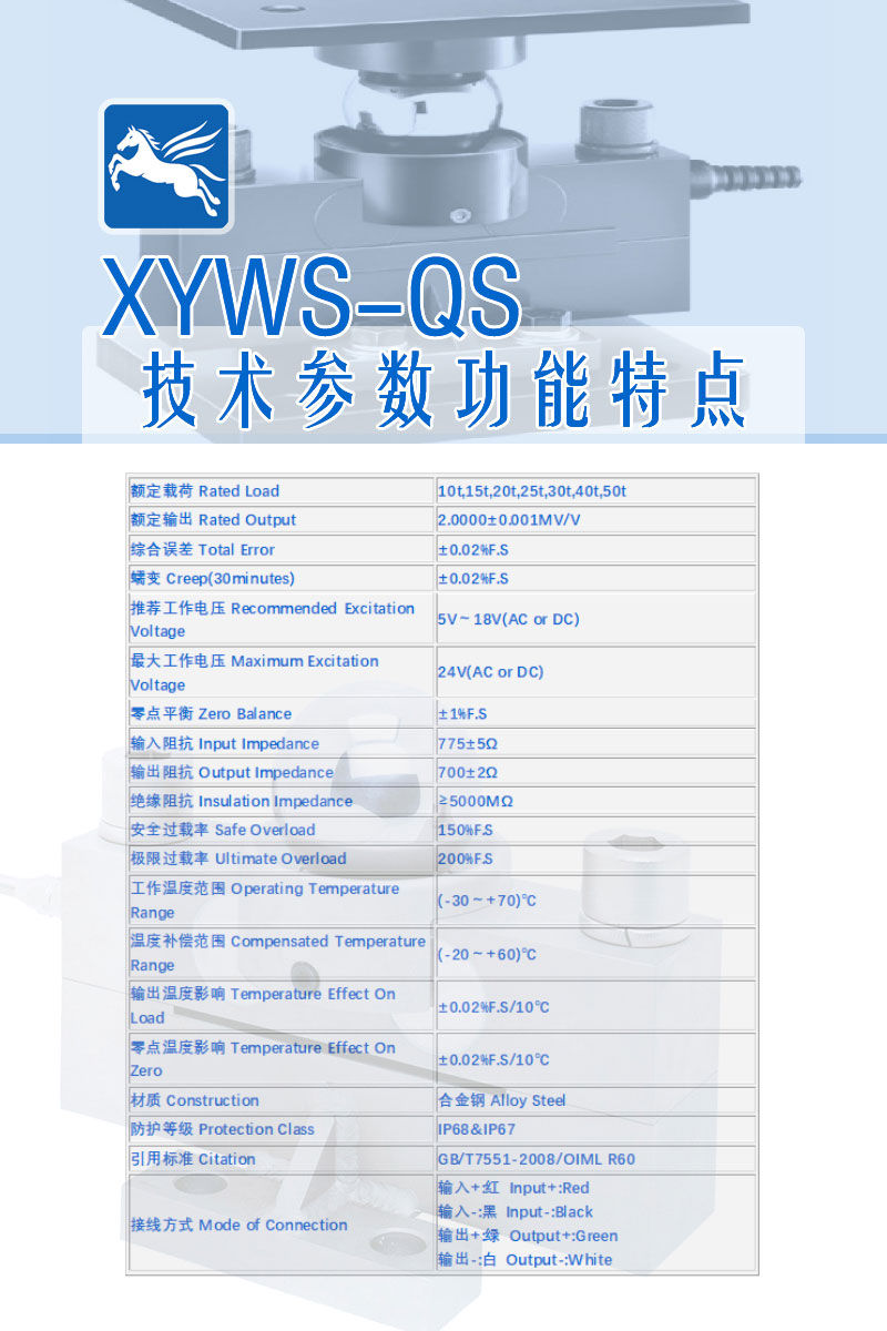 XYWS-QS 技術(shù)參數(shù)